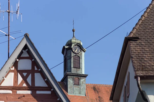 Einem Sonnigen Maitag Ende Mai Der Süddeutschen Historischen Stadt Inspirieren — Stockfoto