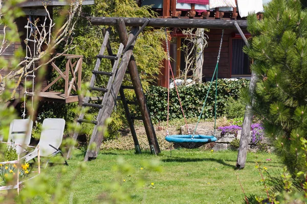 Tavaszi Ébredés Vidéki Ház Terület Dél Németországban — Stock Fotó