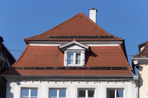 on a very sunny day end of may in south german historical city ancient facades and roofs of pastell colors are inspiring views of contemplation