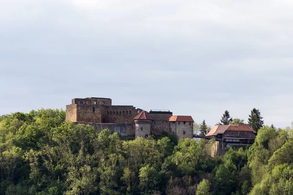 Старий Лицарський Замок Південній Німеччині Сільських Сільській Місцевості Навесні Може — стокове фото