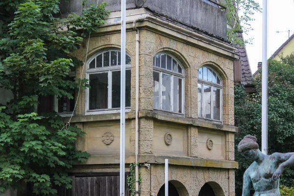 Alte Fassaden Mit Türen Und Fenstern Oder Ornamenten Gebäuden Einer — Stockfoto