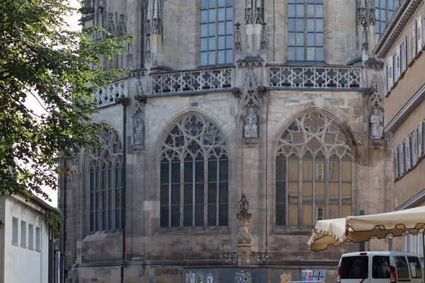 Una Ciudad Histórica Sur Alemania Fachadas Estatuas Ornamentos Detallados Edificios —  Fotos de Stock