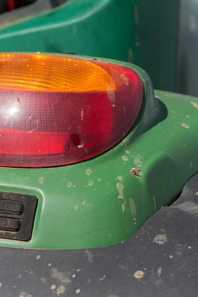 Einem Sonnigen Junitag Süddeutschland Ländlichen Raum Sieht Man Maschinen Räder — Stockfoto