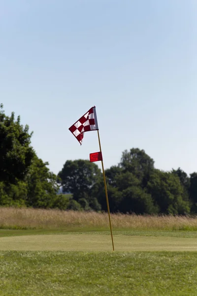 Very Sunny Day June South Germany You See Golf Fields Royalty Free Stock Images