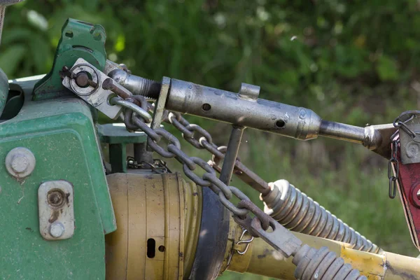 Einem Sonnigen Junitag Süddeutschland Ländlichen Raum Sieht Man Maschinen Räder — Stockfoto