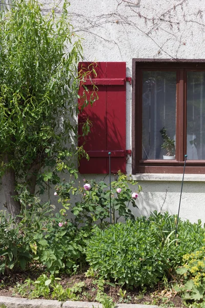 Día Muy Soleado Junio Sur Alemania Ven Detalles Colores Casas — Foto de Stock