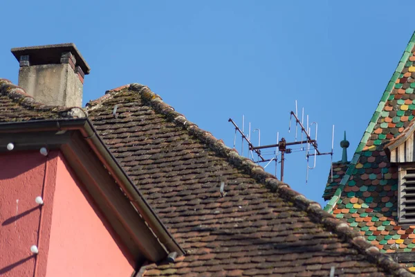 Einem Sonnigen Maitag Ende Mai Der Süddeutschen Historischen Stadt Inspirieren — Stockfoto