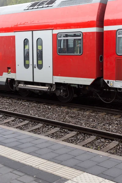Szczegóły Stacji Kolejowej Niemcy — Zdjęcie stockowe