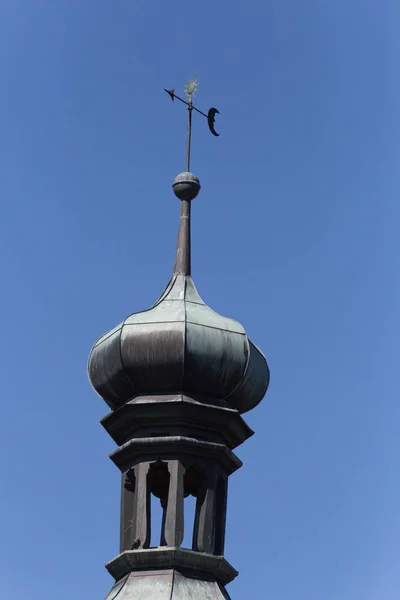 Einem Sonnigen Junitag Süddeutschland Sieht Man Auf Dem Land Kleine — Stockfoto