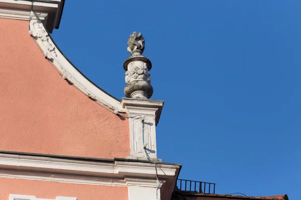 Uma Cidade Histórica Sul Alemanha Telhados Antenas Arquitetura Detalhada Edifícios — Fotografia de Stock