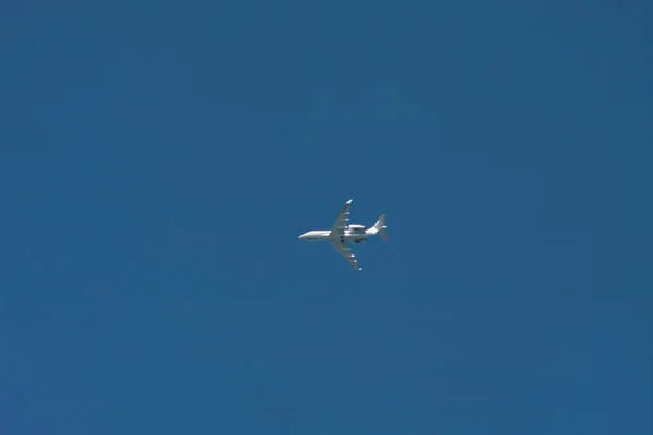 Aviones Volando Cielo Color Azul — Foto de Stock