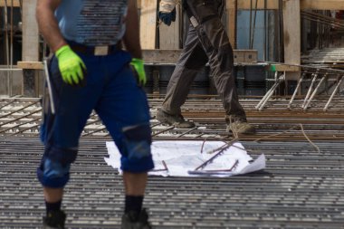 Güney Almanya İnşaat çalışma anları.