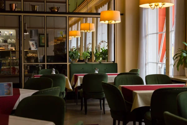 Bruselas Bélgica Abril 2016 Cafetería Cómoda Romántica — Foto de Stock