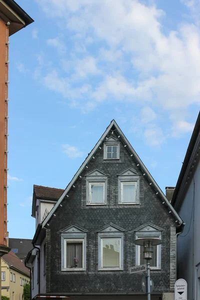 Imperial Town South Germany You See Buildings Architecture Figures Details — Stock Photo, Image