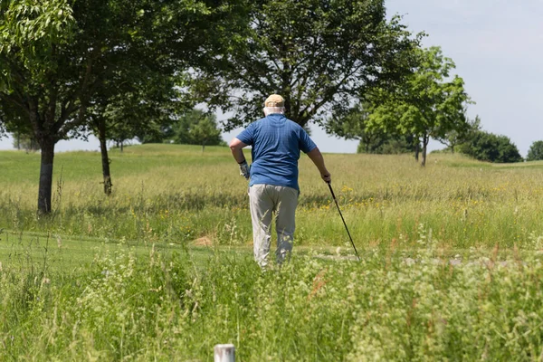 Velmi Slunečného Dne Může Jižním Německu Vidíte Golf Trávník Zelený — Stock fotografie