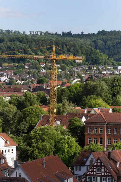 Дуже Сонячний День Червні Південній Німеччині Ближній Центр Історичне Місто — стокове фото