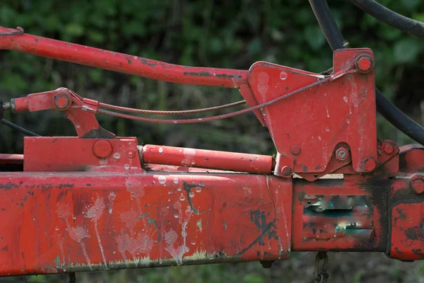 Een Zonnige Dag Juni Zuid Duitsland Platteland Zie Machine Wielen — Stockfoto