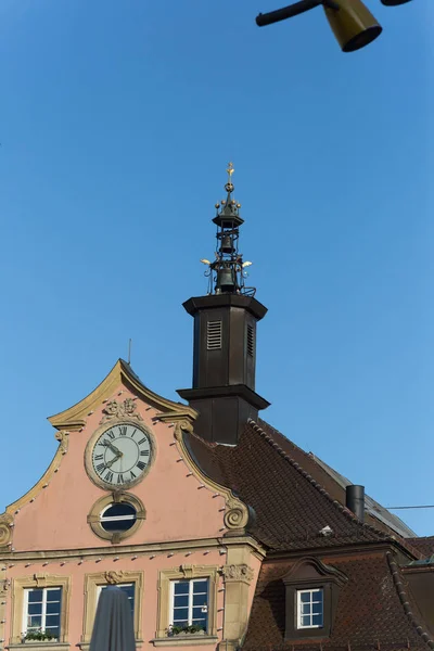 Una Città Storica Nel Sud Della Germania Tetti Antenna Architettura — Foto Stock