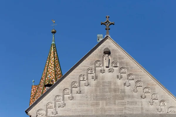 Uma Cidade Imperial Livre Sul Alemanha Maio Detalhes Religiosos Ornamentos — Fotografia de Stock