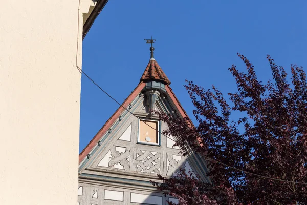 Una Città Storica Nel Sud Della Germania Tetti Antenna Architettura — Foto Stock