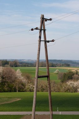 akım hattı eternet üzerinde mavi renk sky 