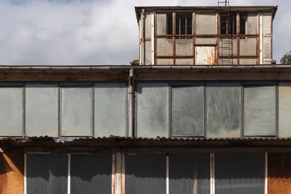 Uma Área Industrial Sul Alemanha Você Paredes Mais Antigas Edifícios — Fotografia de Stock