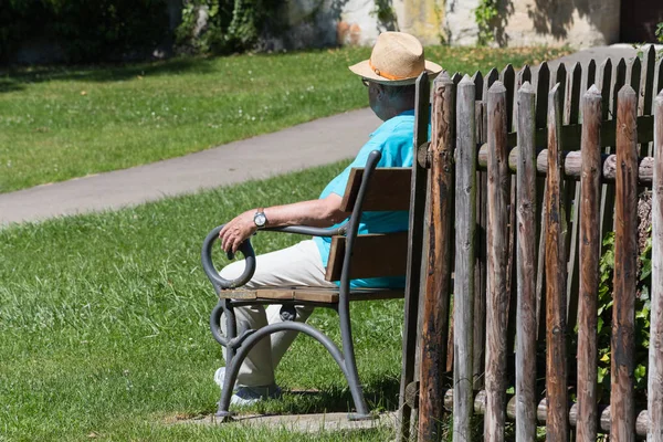 Very Sunny Day June South Germany You See Seniority Ladies — Stock Photo, Image