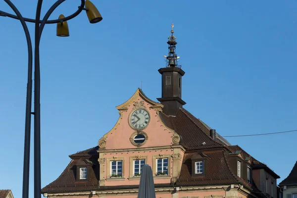 Historisk Stad Södra Tyskland Tak Och Antenn Och Detaljerad Arkitektur — Stockfoto