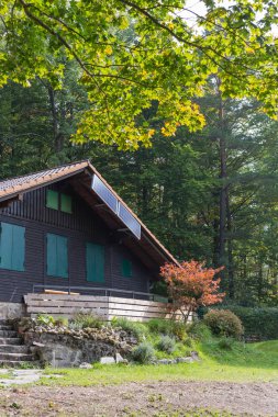 Sonunda yaz Eylül ar kırsal kırsal Münih ve stuttgart yakınındaki Güney Alman yazlık bahçe