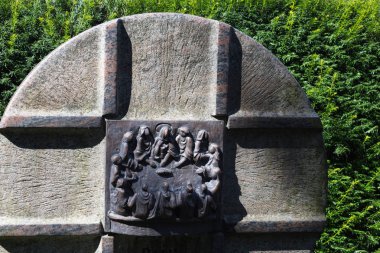 Yaz Güney Almanya tarihi şehir mezarlığında