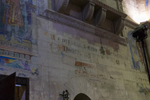 Romeinse Architectuur Details Voor Een Historische Kerk Zuid Duitsland Stad — Stockfoto