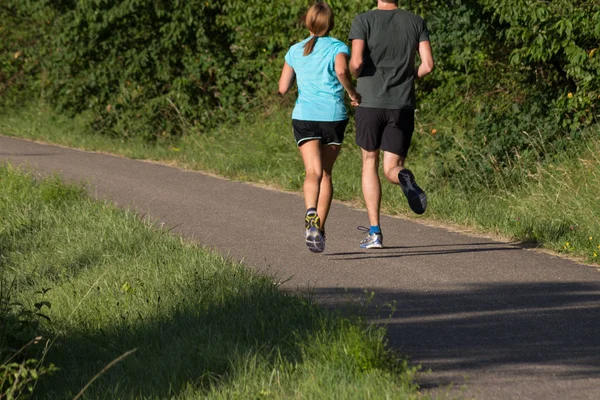 Menschen Auf Outdoor Sport Sommer Juli Sonniger Tag Süddeutschland Ländlichen — Stockfoto