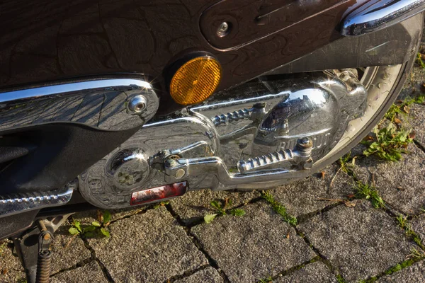 Scooter Motor Com Estilo Vintage Retro Tarde Sol Sul Alemanha — Fotografia de Stock