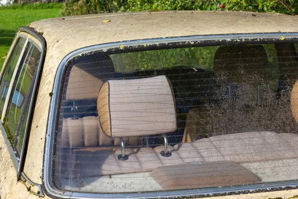 Velho Weathered Alemão Famoso Carro Marca Gramado Verde Sul Alemanha — Fotografia de Stock