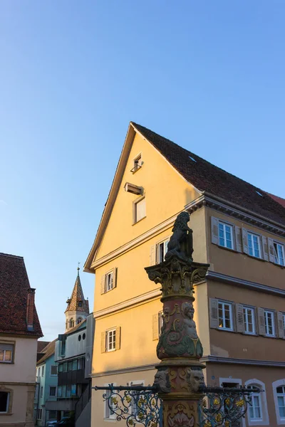 Facades Buildings Architectural Details Sunny Summer Afternoon South Germany Trip — Stock Photo, Image