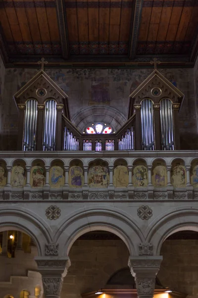 Romeinse Architectuur Details Voor Een Historische Kerk Zuid Duitsland Stad — Stockfoto