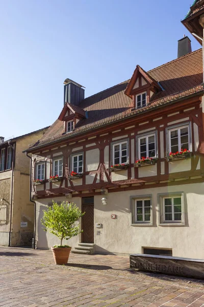 Fassadenarchitektur Und Außendetails Wie Töpfe Und Pflanzen Einer Historischen Stadt — Stockfoto