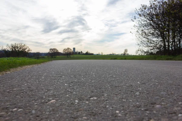 Pista Ciclabile Autunno Novembre Pomeriggio Con Biciclette Persone Piedi Nel — Foto Stock