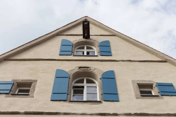 Uma Cidade Histórica Baviera Sul Alemanha Verão Velhos Edifícios Madeira — Fotografia de Stock