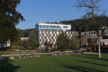 modern otel cephe sabah stuttgart yakınındaki Güney Almanya'da ışık