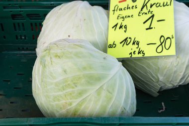 sebze lahana ve Almanlar sonbahar ay Ekim gıda piyasada küçük kırsal City Güney Almanya kırsalında olarak