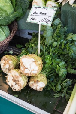 sebze lahana ve Almanlar sonbahar ay Ekim gıda piyasada küçük kırsal City Güney Almanya kırsalında olarak