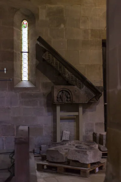 Romeinse Architectuur Details Voor Een Historische Kerk Zuid Duitsland Stad — Stockfoto