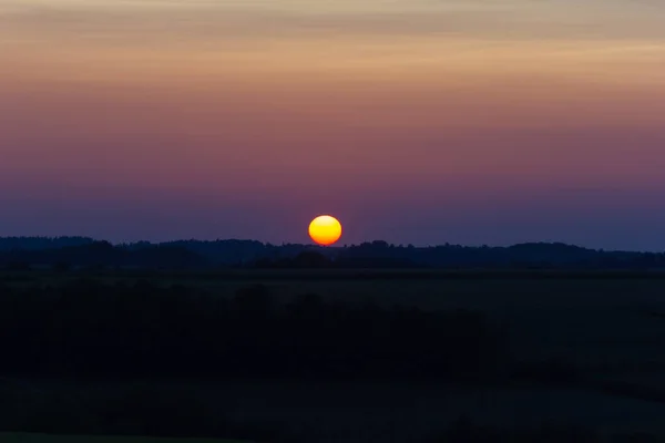 Warmes Licht Mit Orangen Und Grünen Und Gelben Farben Verleihen — Stockfoto