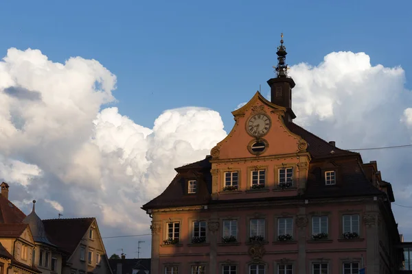 Una Noche Julio Una Ciudad Imperial Sur Alemania Fuerte Humedad — Foto de Stock