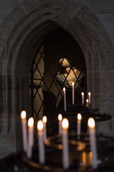 Alma Símbolo Crença Religião Que Ilumina Ambiente Uma Igreja Com — Fotografia de Stock