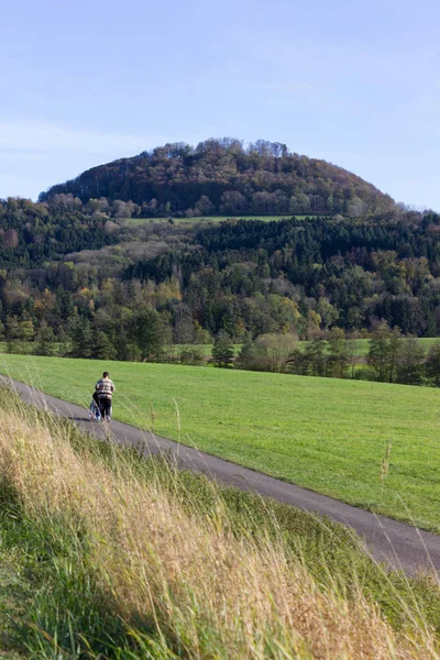 Outdoor Heimtrainer Herbst Auf Dem Land — Stockfoto