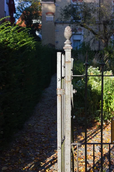 Fences Gazebo Historical City South Germany Fall Month September Evening — Stock Photo, Image