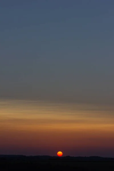 Lumière Chaude Aux Couleurs Orange Vertes Jaunes Donnent Une Impression — Photo