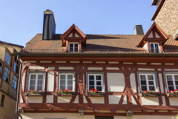 Facades Architecture Outdoor Details Pots Plants Historical City September Fall — Stock Photo, Image